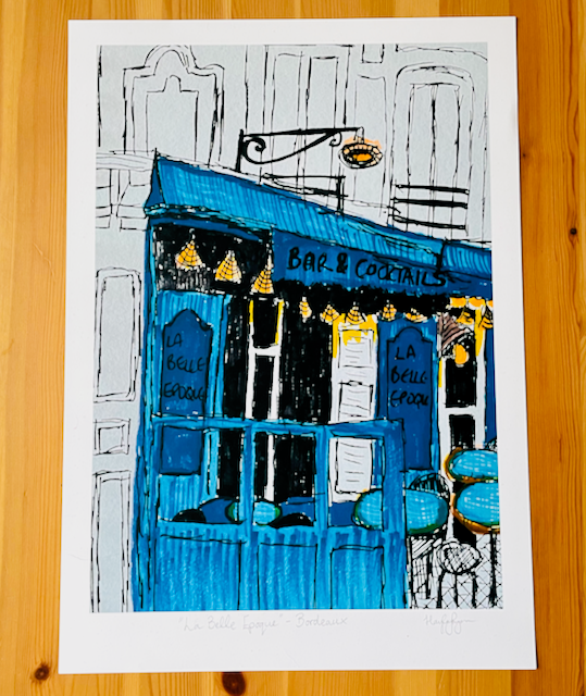 "La Belle Epoque"-Bordeaux Cocktail Bar Print
