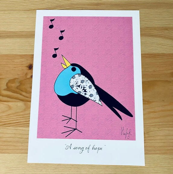 Bird Print-A Song of hope
