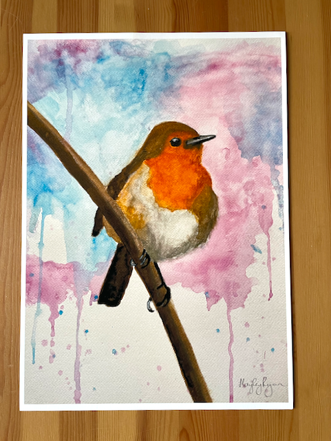 Robin Print-Watercolour Print