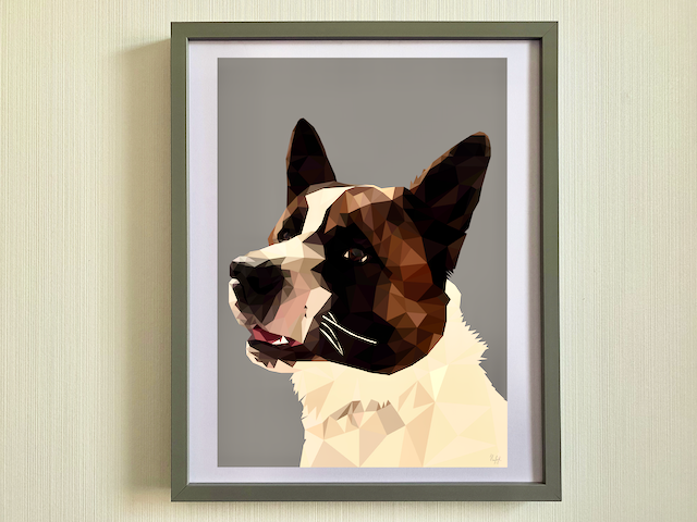 Pet Portrait-Low Poly Art Portrait