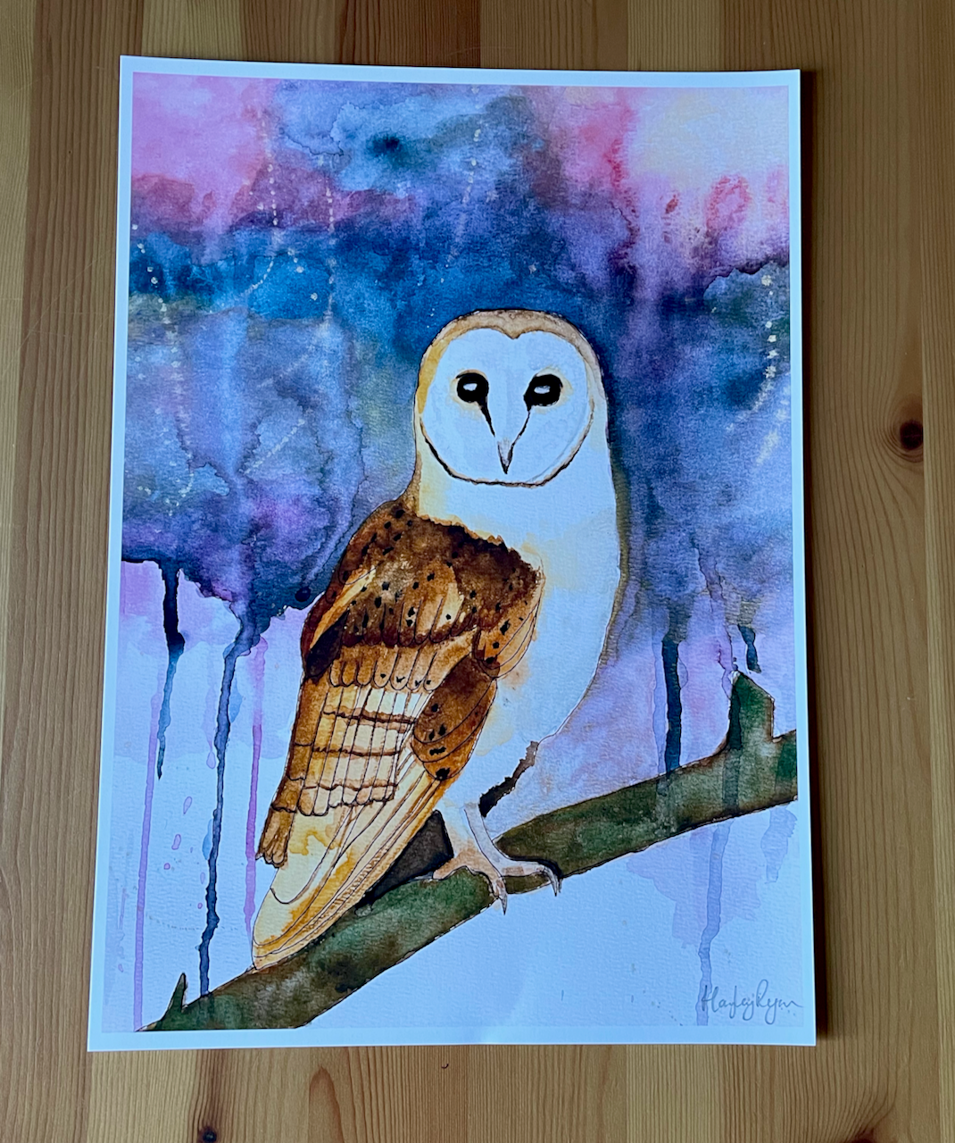 Owl Print-Watercolour Print