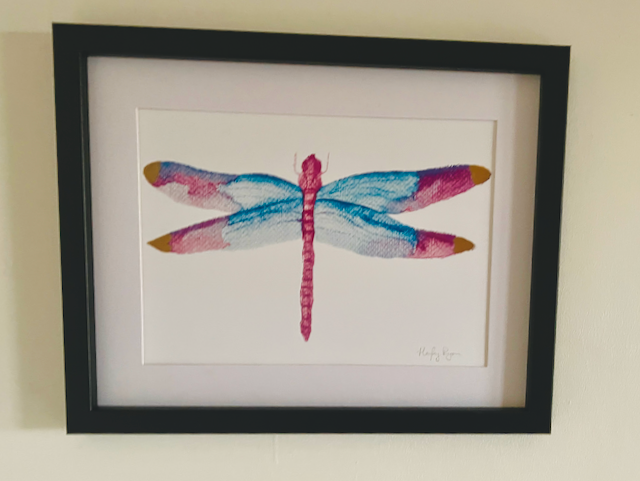 Dragonfly Watercolour Print