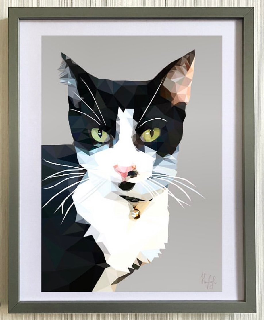 Pet Portrait-Low Poly Art Portrait