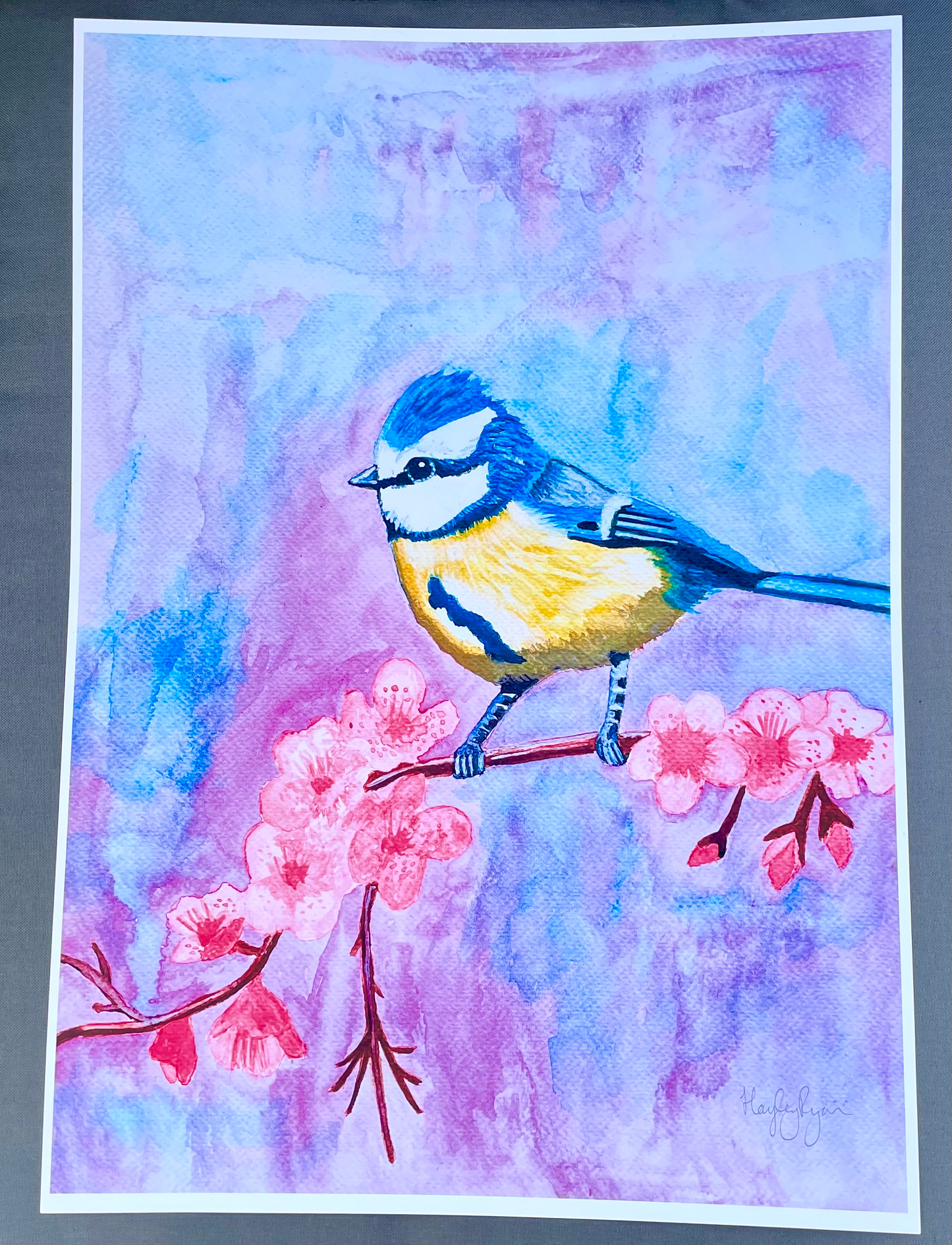 Bluetit Print-Watercolour Print