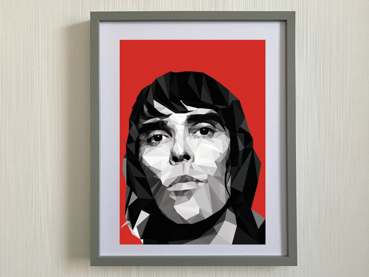 Ian Brown Print-Low Poly Art Print