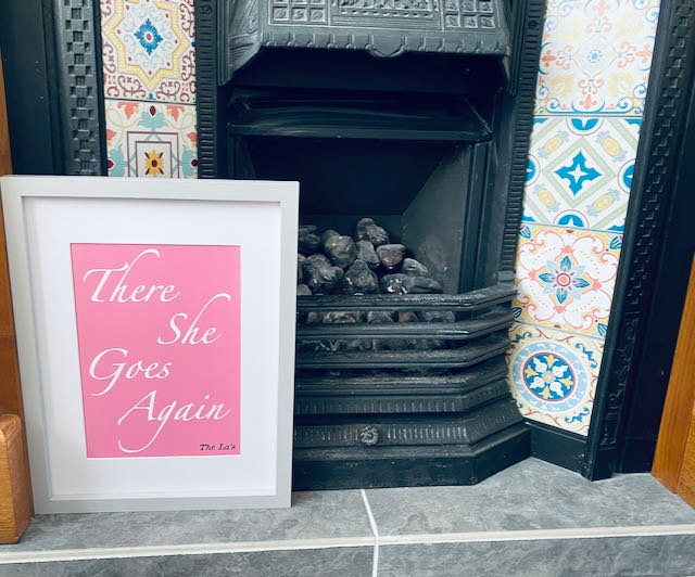 There She Goes -The La's Inspired Print