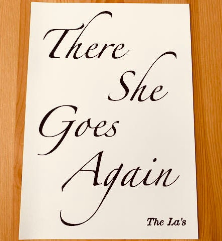 There She Goes -The La's Inspired Print