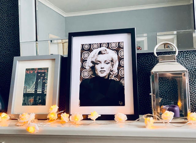 Marilyn Monroe Print-Low poly Art Marilyn Print