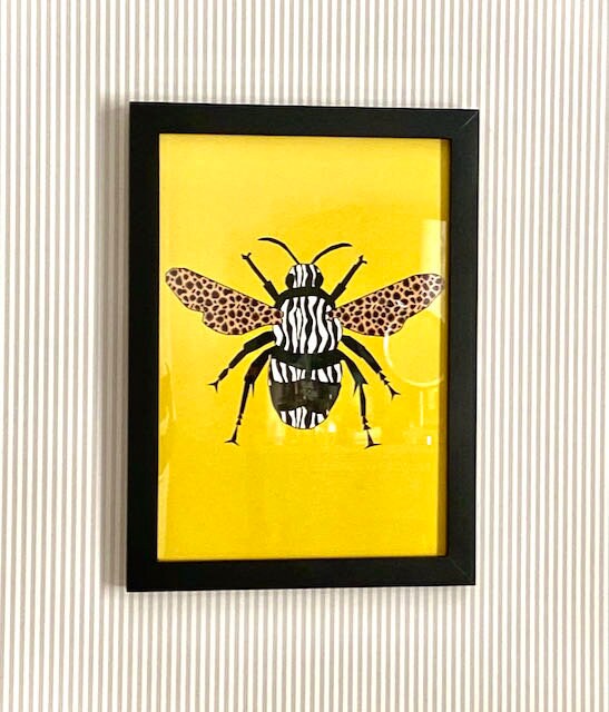 Bee Print Leopard and Zebra Pattern