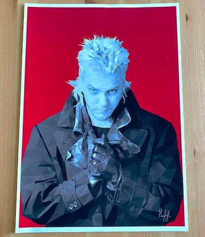 The Lost boys Print-David from The Lost Boys inspired low poly art print