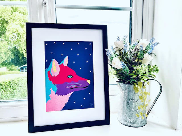 Fox Print-Fox In The Night