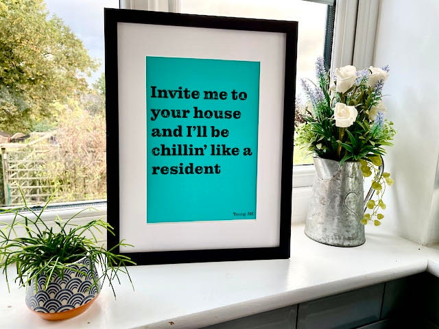 Young MC Print-Know How inspired lyrics print